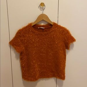 Fluffy ‘faux fur’ zara top
